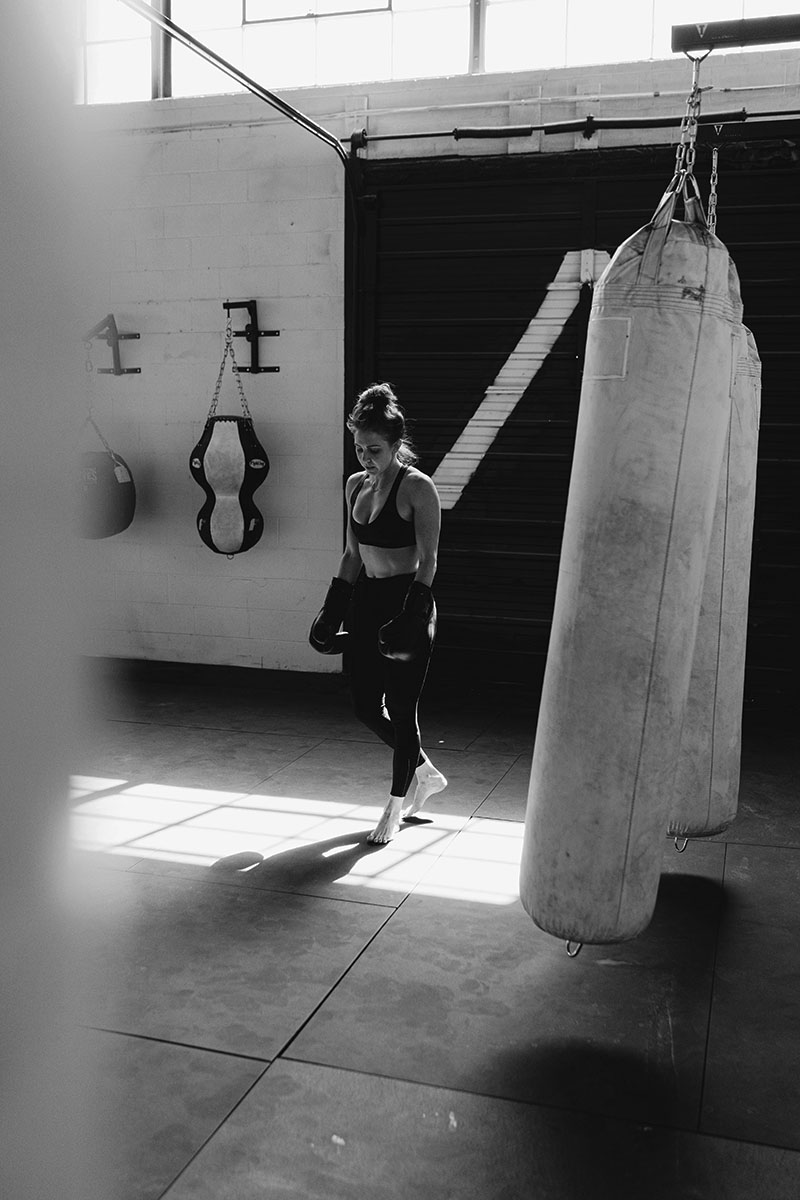 woman boxing